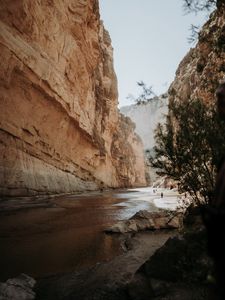 Preview wallpaper canyon, rock, river, nature