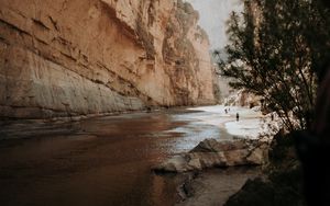 Preview wallpaper canyon, rock, river, nature