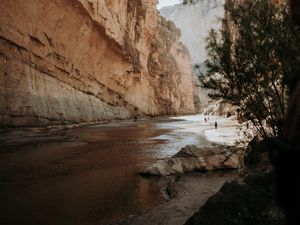 Preview wallpaper canyon, rock, river, nature