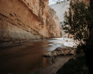 Preview wallpaper canyon, rock, river, nature