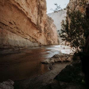 Preview wallpaper canyon, rock, river, nature