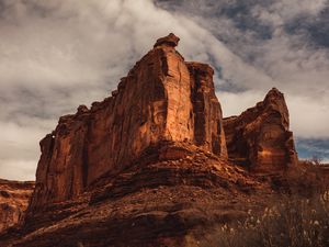 Preview wallpaper canyon, rock, sky, cave