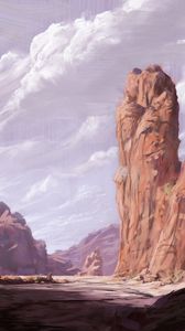 Preview wallpaper canyon, rocks, art