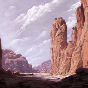 Preview wallpaper canyon, rocks, art