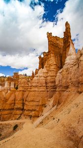 Preview wallpaper canyon, rocks, clouds, sky