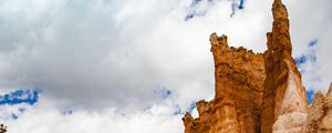 Preview wallpaper canyon, rocks, clouds, sky