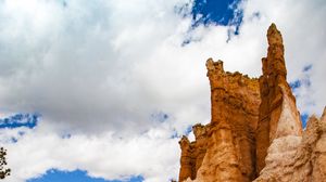Preview wallpaper canyon, rocks, clouds, sky