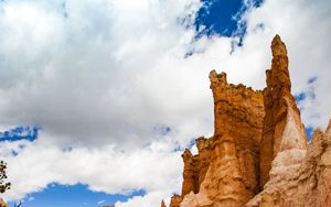 Preview wallpaper canyon, rocks, clouds, sky