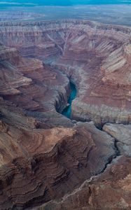 Preview wallpaper canyon, rocks, crannies, river