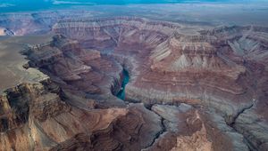 Preview wallpaper canyon, rocks, crannies, river