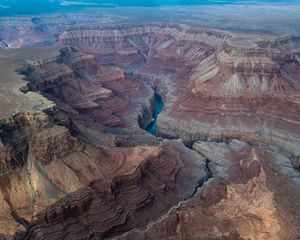 Preview wallpaper canyon, rocks, crannies, river