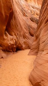 Preview wallpaper canyon, rocks, gorge, nature, brown