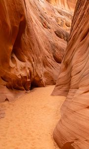 Preview wallpaper canyon, rocks, gorge, nature, brown