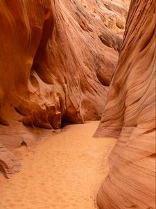 Preview wallpaper canyon, rocks, gorge, nature, brown