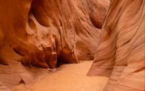 Preview wallpaper canyon, rocks, gorge, nature, brown