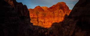 Preview wallpaper canyon, rocks, lake, water