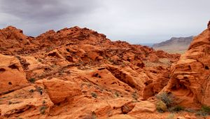 Preview wallpaper canyon, rocks, man, silhouette, alone, nature