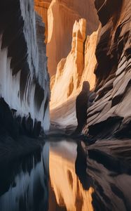 Preview wallpaper canyon, rocks, mountains, river, nature