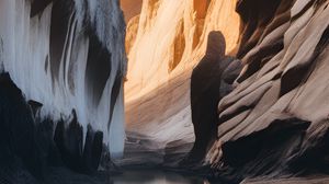 Preview wallpaper canyon, rocks, mountains, river, nature
