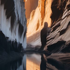 Preview wallpaper canyon, rocks, mountains, river, nature