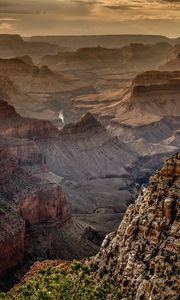 Preview wallpaper canyon, rocks, mountains, distance