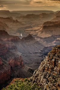 Preview wallpaper canyon, rocks, mountains, distance