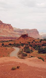 Preview wallpaper canyon, rocks, mountains, road, winding