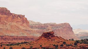 Preview wallpaper canyon, rocks, mountains, road, winding