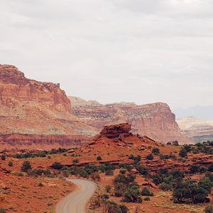 Preview wallpaper canyon, rocks, mountains, road, winding