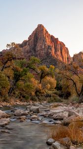 Preview wallpaper canyon, rocks, mountains, river, trees