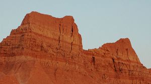 Preview wallpaper canyon, rocks, mountains, slope, sky