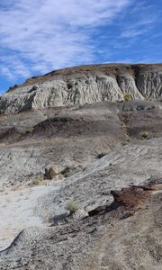 Preview wallpaper canyon, rocks, mountains, slope, hills, sky