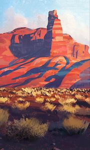 Preview wallpaper canyon, rocks, paints, art