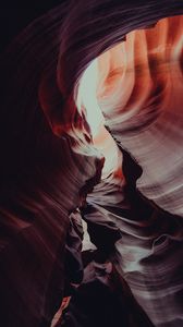 Preview wallpaper canyon, rocks, relief, wavy