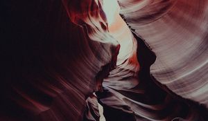 Preview wallpaper canyon, rocks, relief, wavy