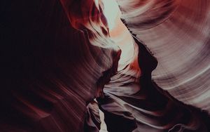 Preview wallpaper canyon, rocks, relief, wavy