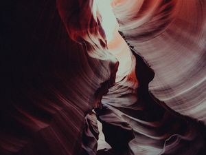 Preview wallpaper canyon, rocks, relief, wavy