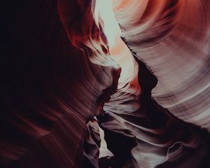 Preview wallpaper canyon, rocks, relief, wavy