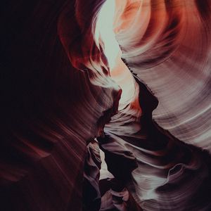 Preview wallpaper canyon, rocks, relief, wavy