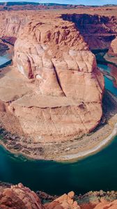 Preview wallpaper canyon, rocks, river, landscape, arizona, usa