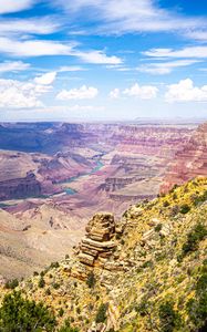 Preview wallpaper canyon, rocks, river, landscape, nature