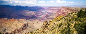 Preview wallpaper canyon, rocks, river, landscape, nature