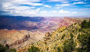 Preview wallpaper canyon, rocks, river, landscape, nature