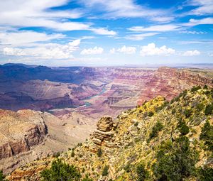 Preview wallpaper canyon, rocks, river, landscape, nature