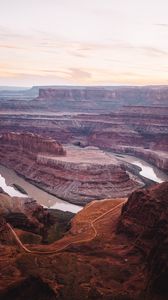 Preview wallpaper canyon, rocks, river, landscape