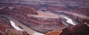 Preview wallpaper canyon, rocks, river, landscape