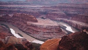 Preview wallpaper canyon, rocks, river, landscape