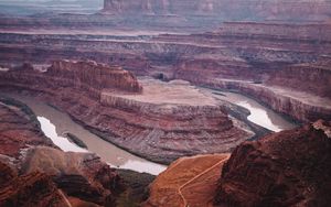 Preview wallpaper canyon, rocks, river, landscape