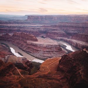 Preview wallpaper canyon, rocks, river, landscape