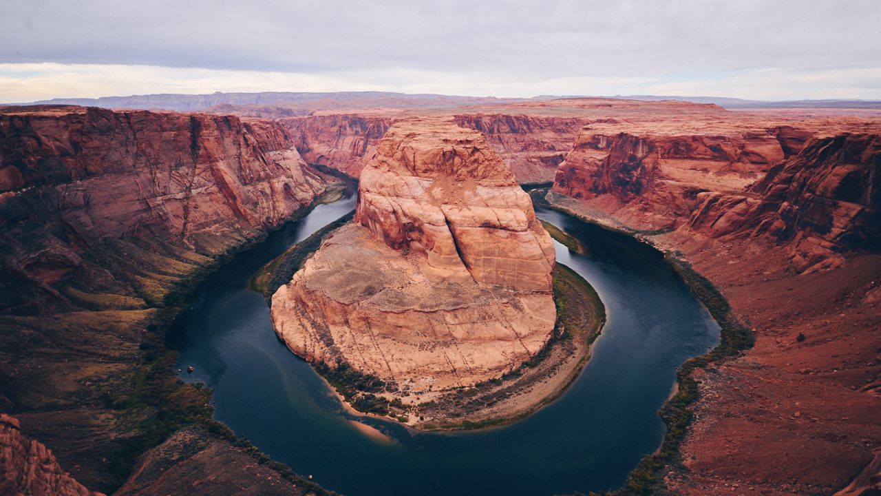 Wallpaper canyon, rocks, river, landscape, view